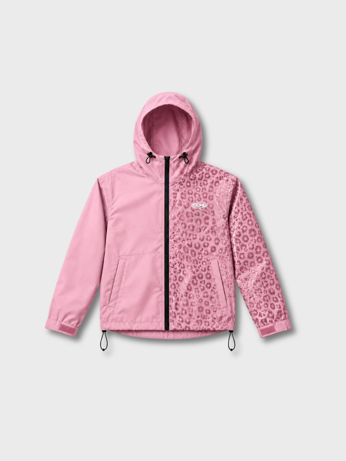 DCRB Beige Water Reactive Cheetah Rain Jacket