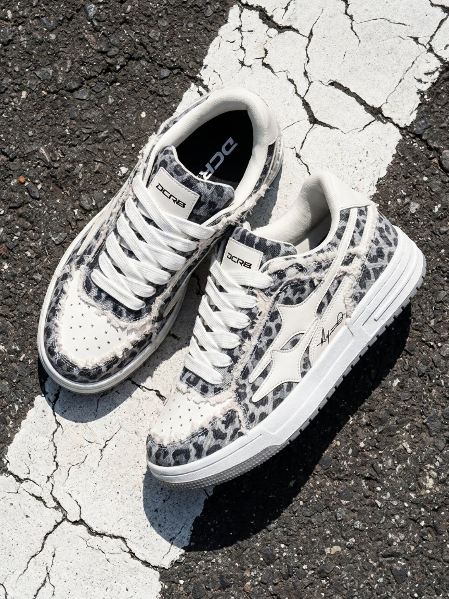 DCRB Bone Leopard Sneakers