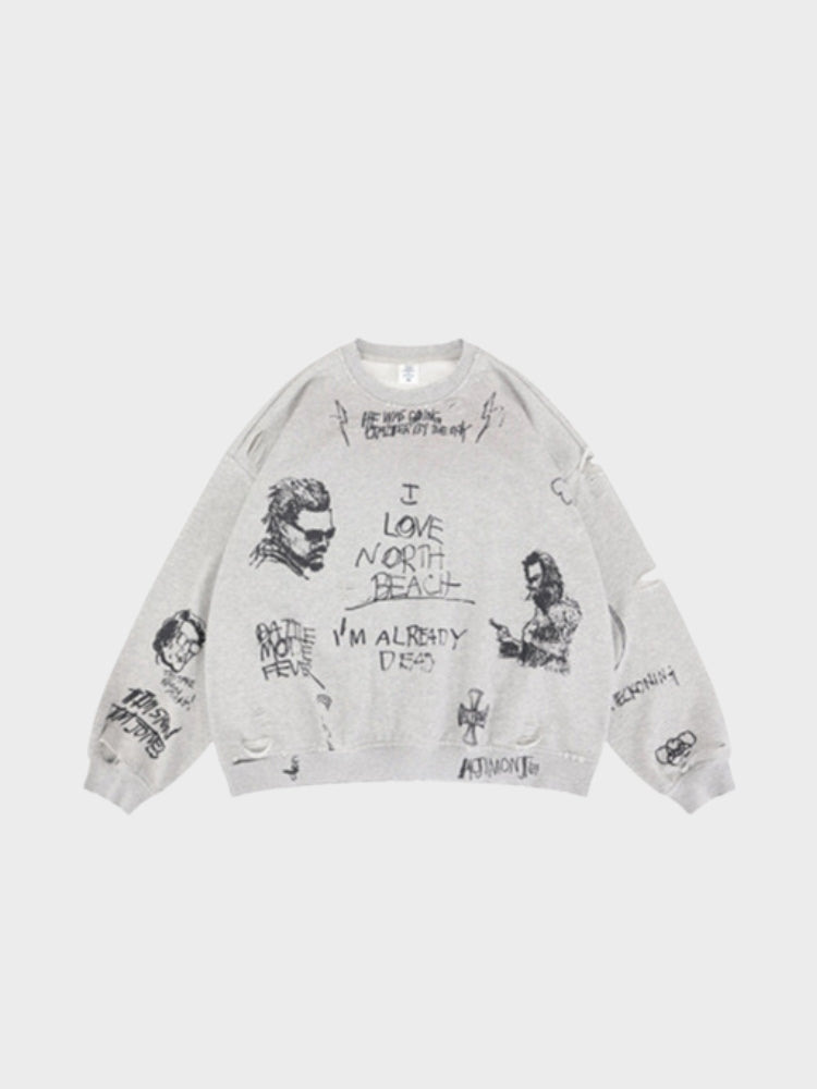 DCRB Grafitti Cut Sweater