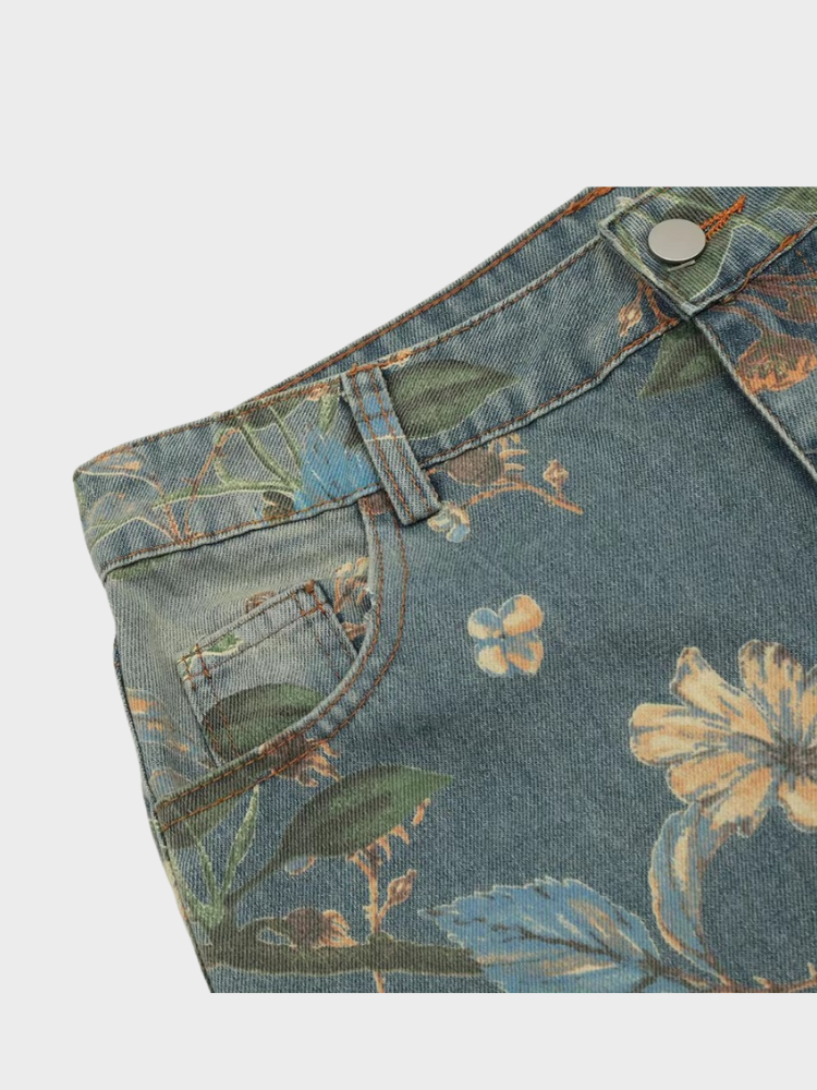 DCRB Washed Floral Street Denim