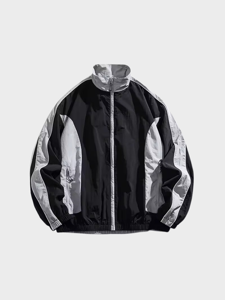 Giacca impermeabile vintage della squadra universitaria DCRB