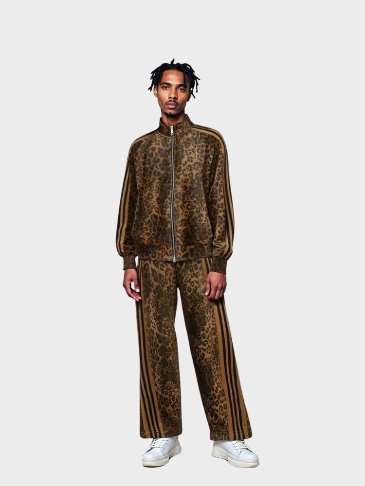 DCRB Suede Leopard Print Tracksuit