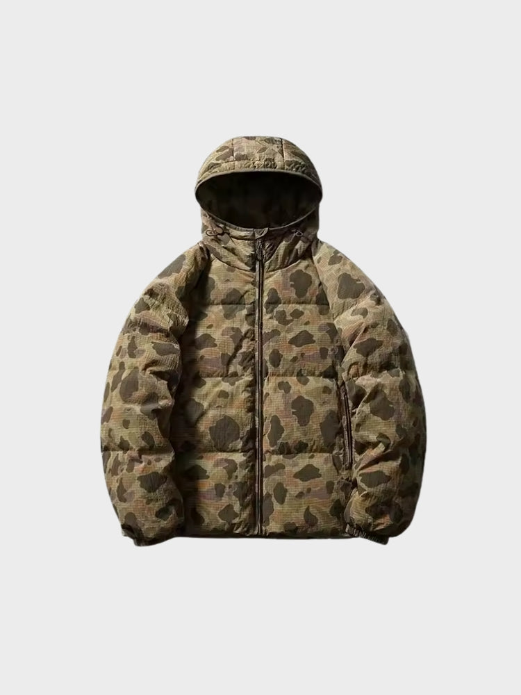 DCRB Cropped Camo Winter Parka