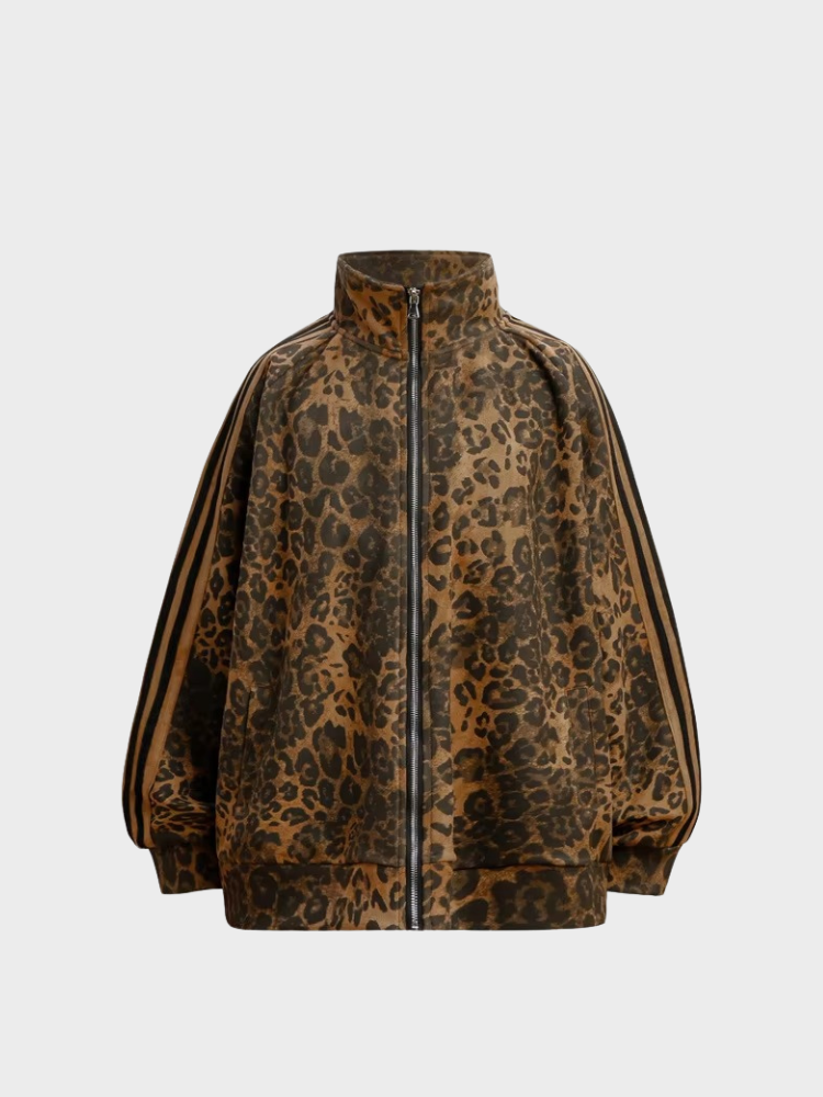 DCRB Suede Leopard Print Tracksuit