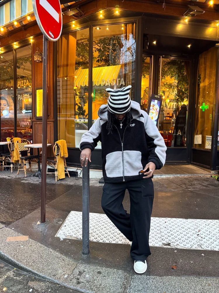 DCRB - Pile Ninja Sherpa Nero e Grigio