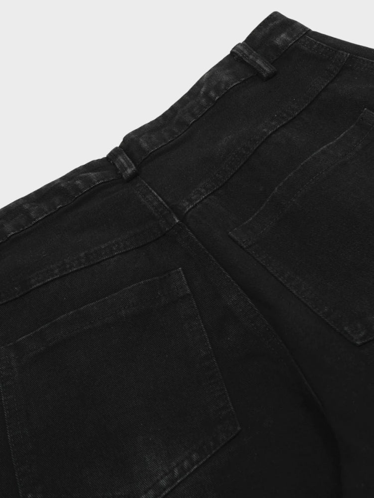 DCRB Striped Barrel Denim Jeans