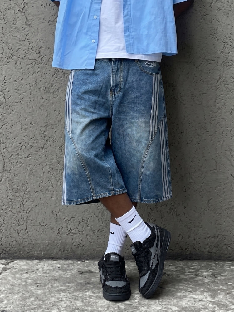 DCRB Striped Barrel Denim Jorts