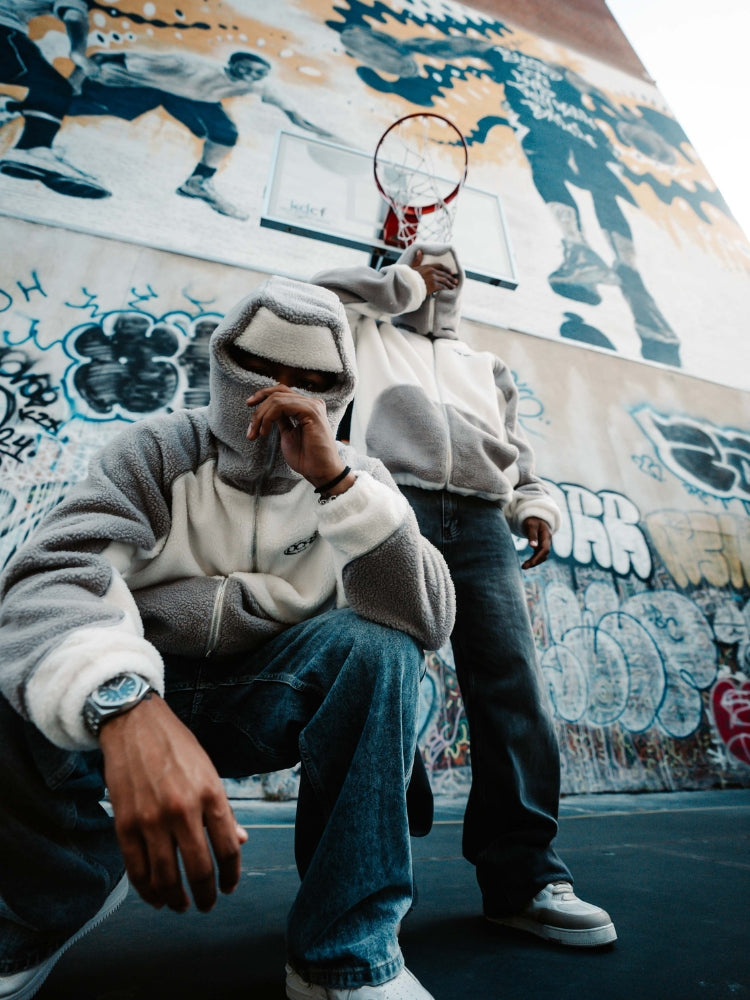 DCRB - Pile Ninja Sherpa Nero e Grigio