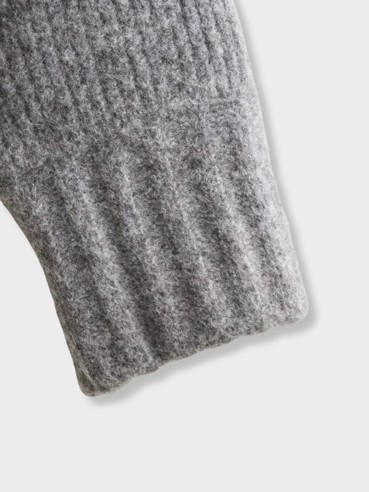 DCRB Casual Knitted Zip-up Sweater