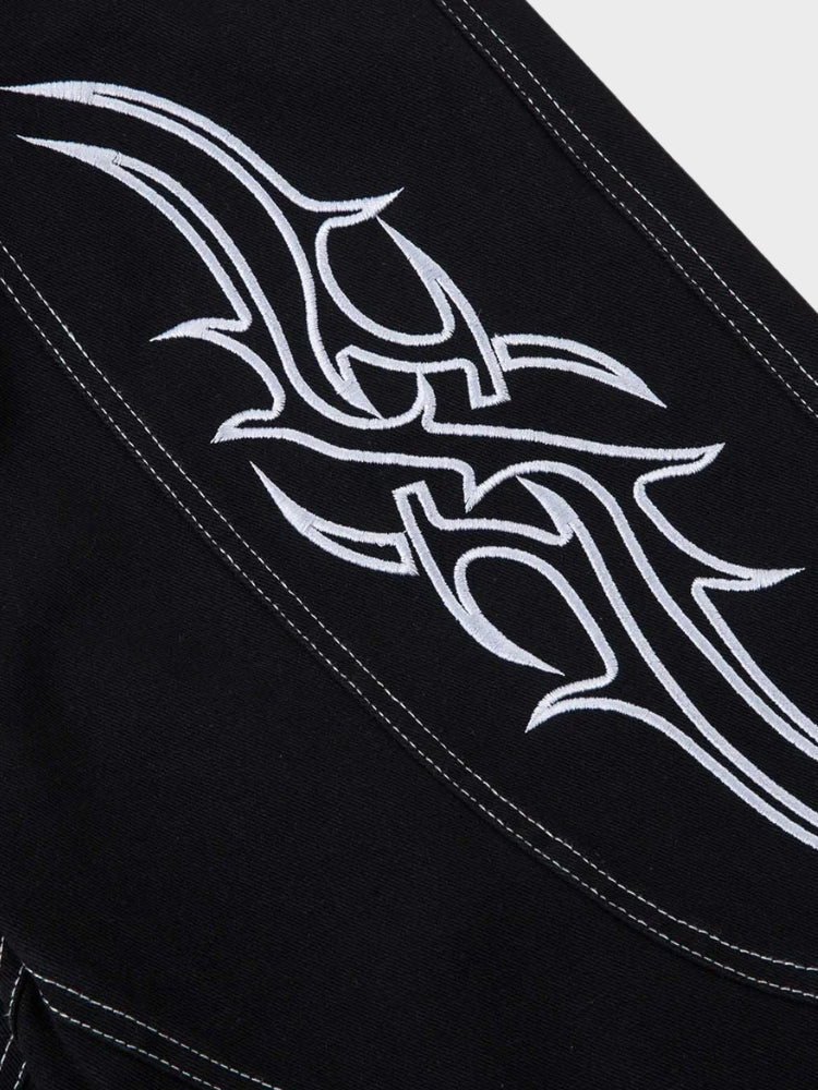 DCRB Harajuku Wide Leg Black Denim