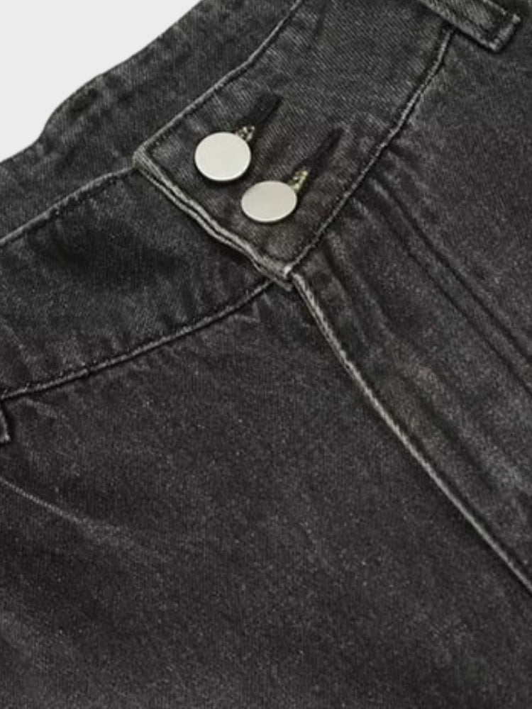 DCRB Vintage Washed Gradient Rived Jeans