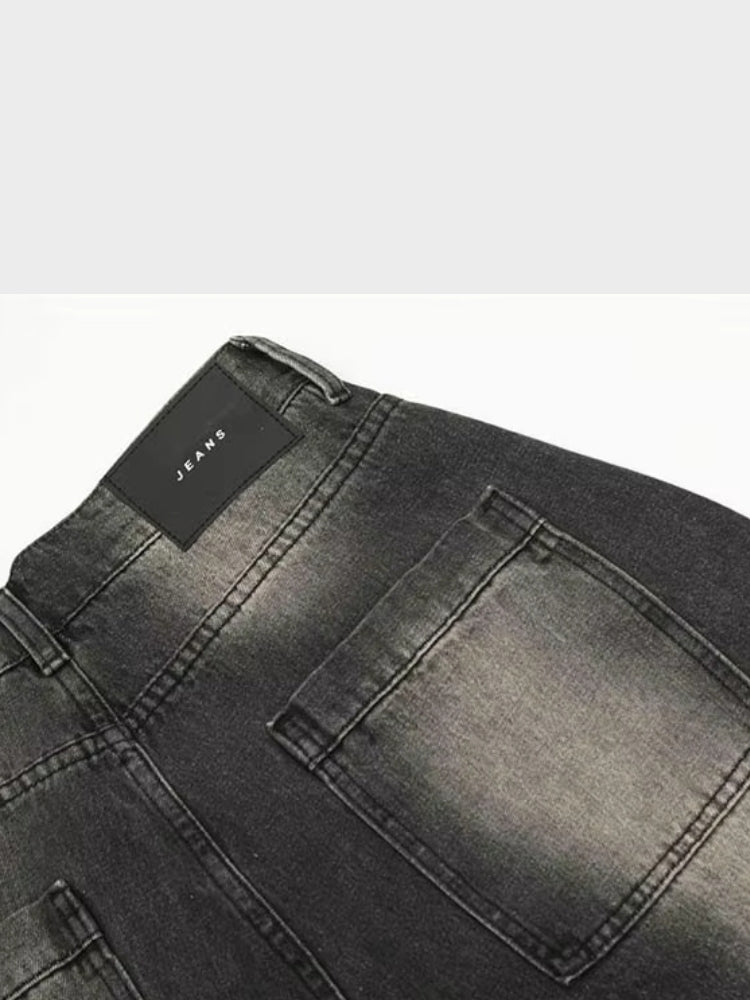 DCRB Vintage Washed Gradient Rived Jeans