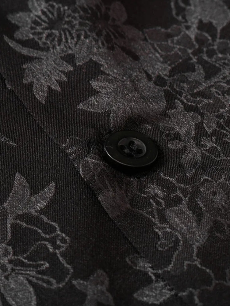 DCRB Black Flower Print Shirt