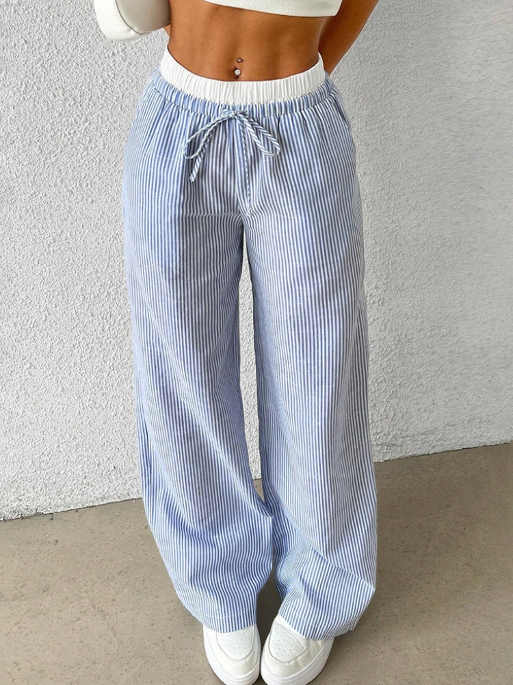 DCRB Striped Casual Y2K Pants