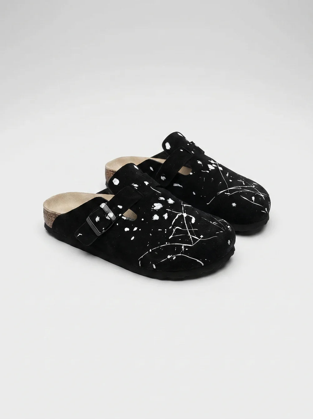DCRB Ink Splash Clogs - Black