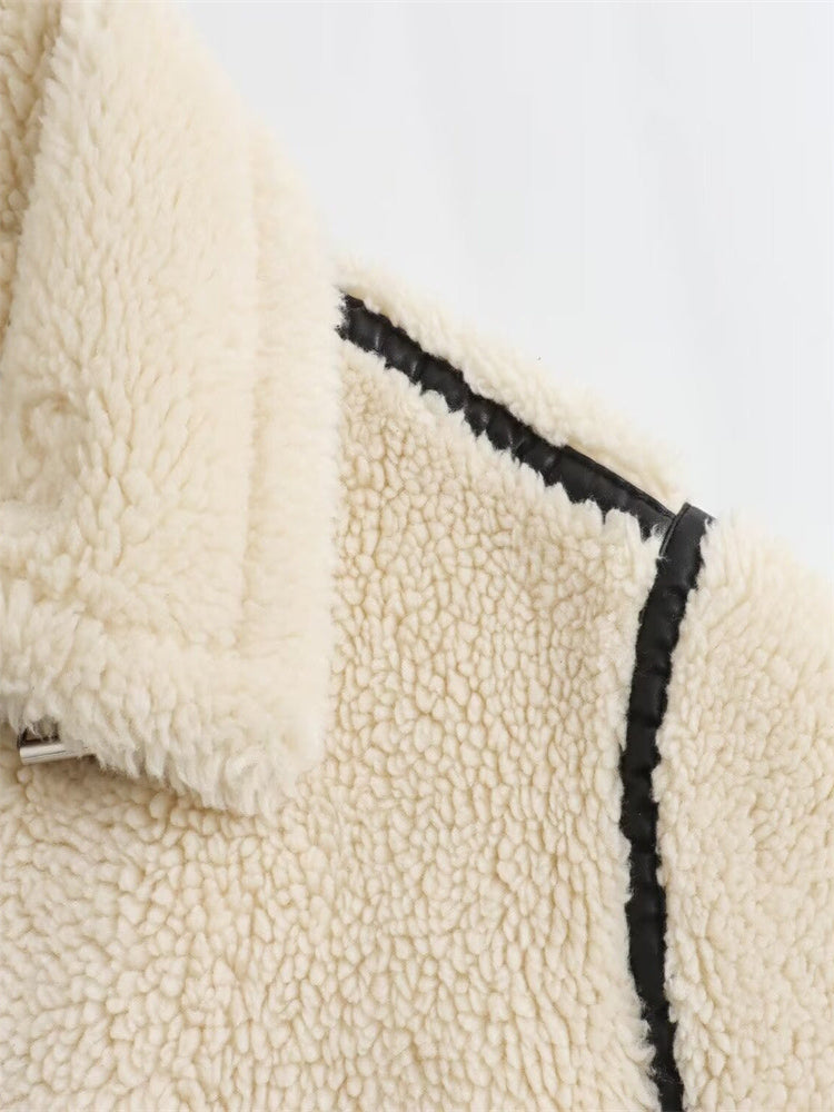 DCRB Furry American Style Women Coat
