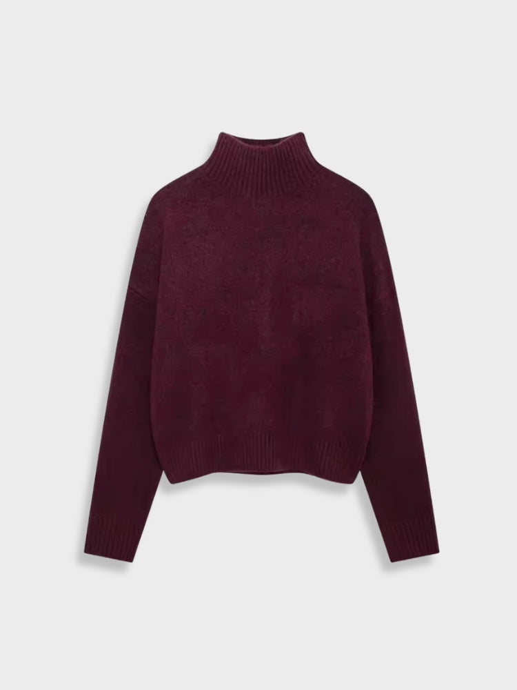 DCRB Burgundy Turtleneck