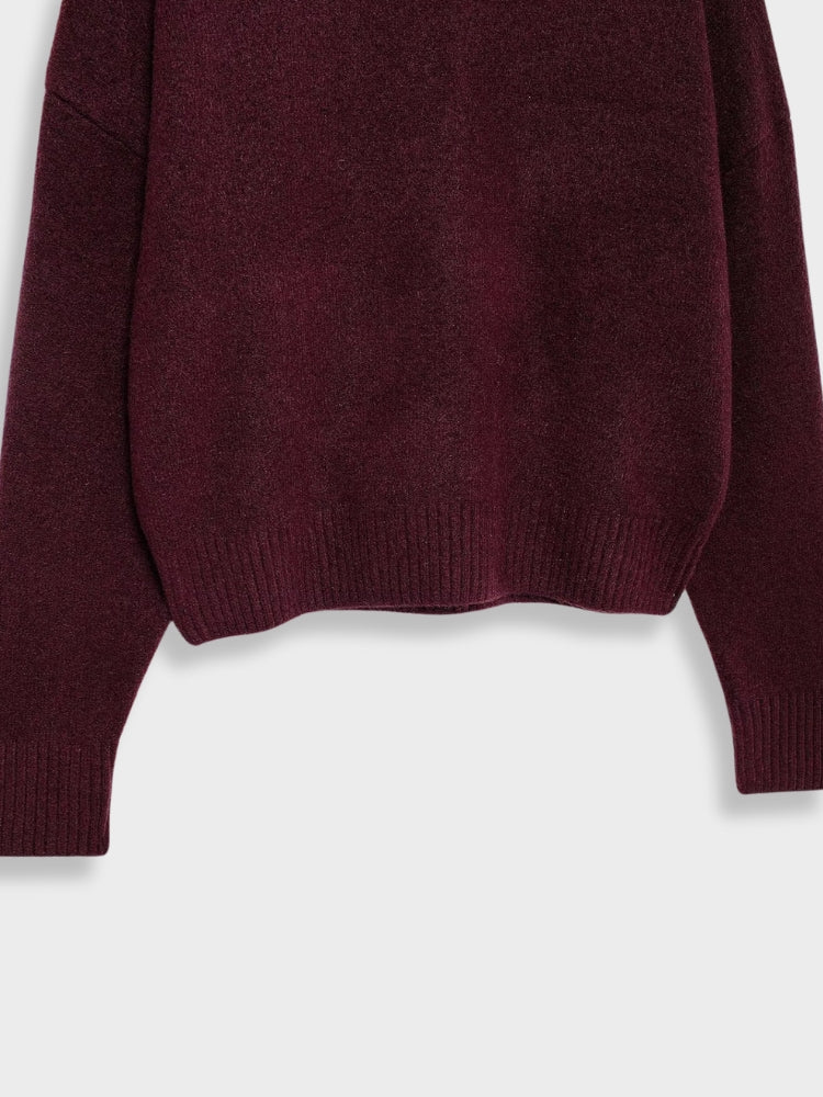 DCRB Burgundy Turtleneck
