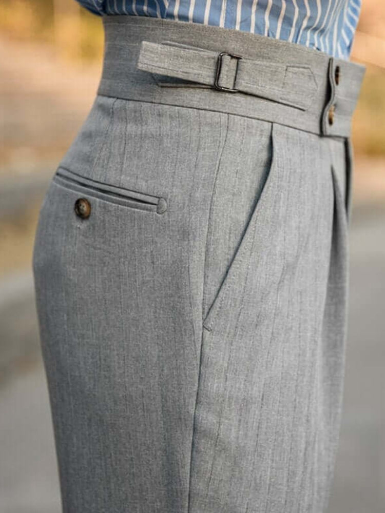 Casual Striped Trousers