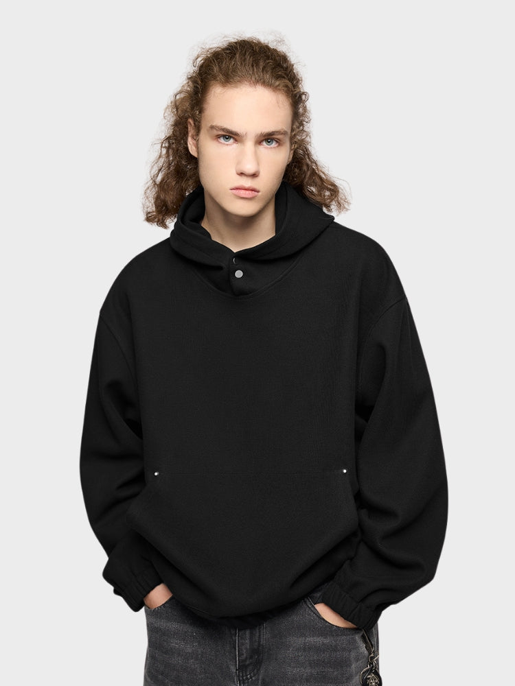 Decarba Studded Fleece Hoodie