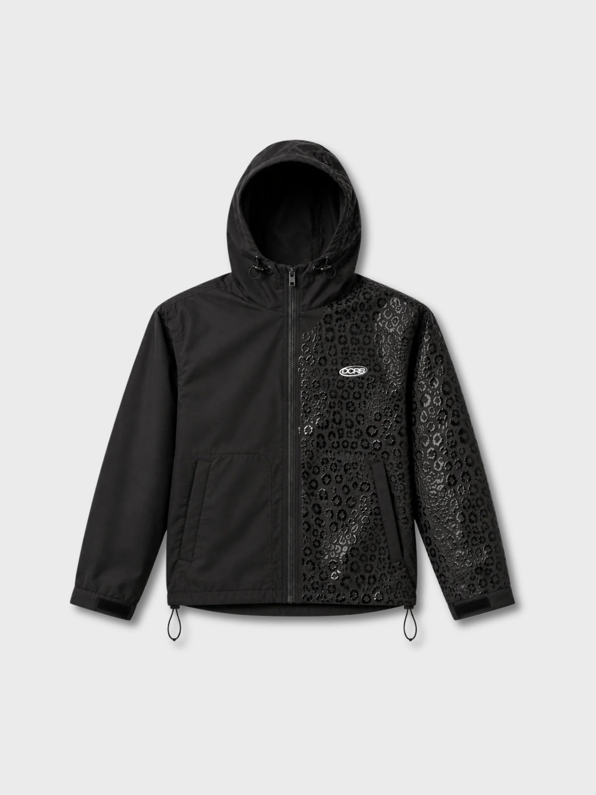 DCRB Beige Water Reactive Cheetah Rain Jacket