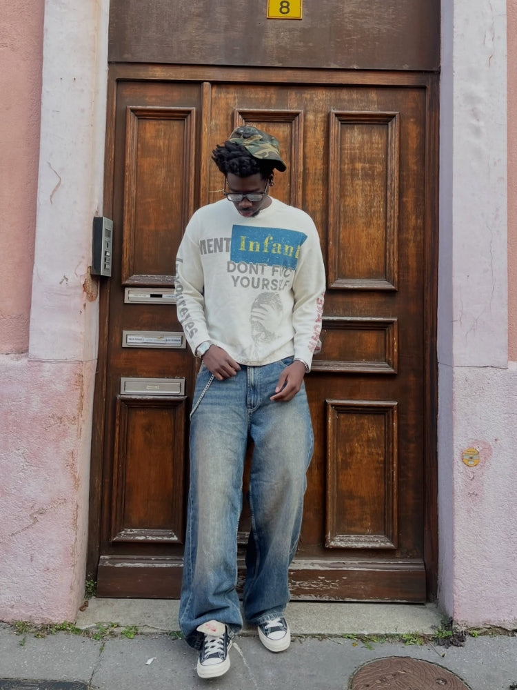 DCRB Vintage Copycat Print Longsleeve