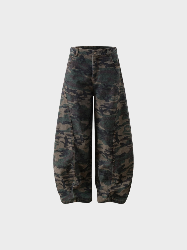 DCRB Camo Barrel Denim Jeans