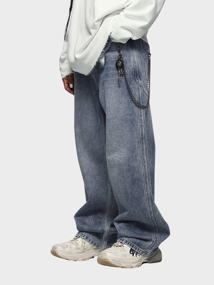 DCRB Baggy Denim Jeans - Grey/Blue