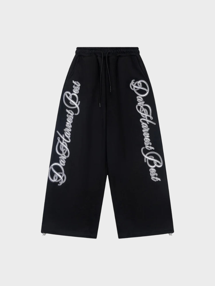 DCRB Wide Leg Script Joggers