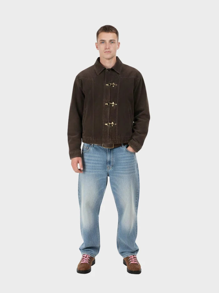 DCRB Retro Spliced Suide Jacket