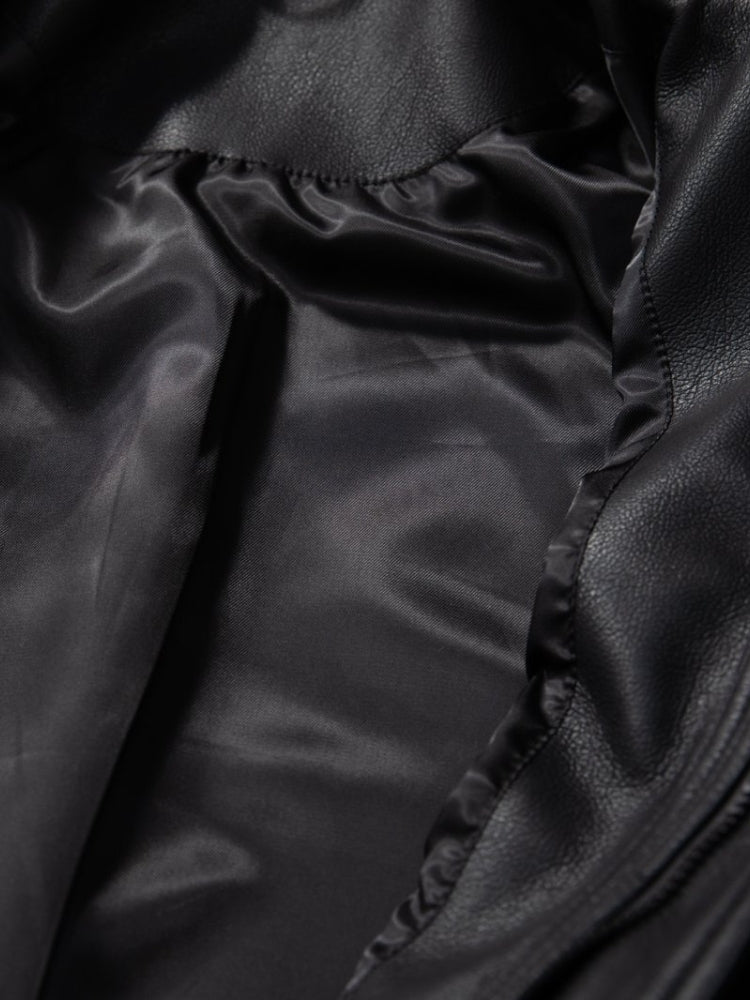 DCRB x Sade Faux Leather Bomber Jacket