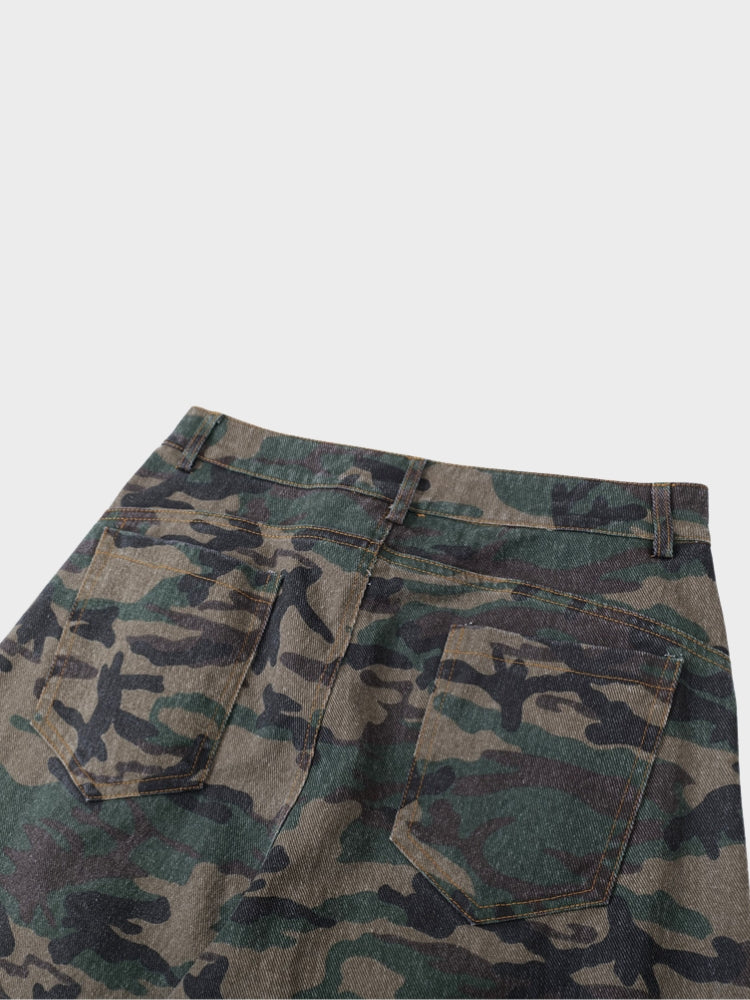 DCRB Camo Barrel Denim Jeans