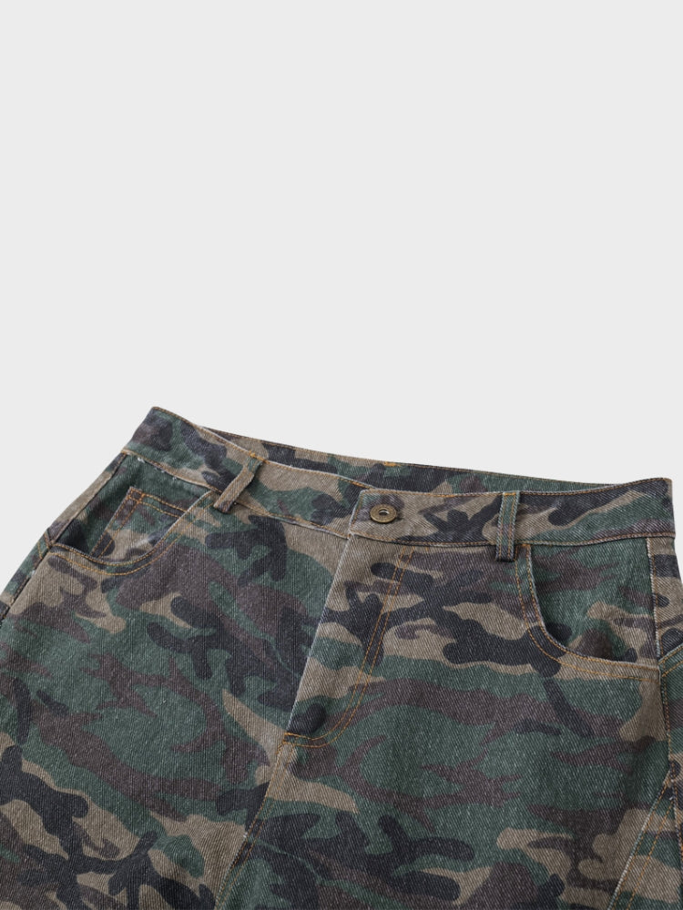DCRB Camo Barrel Denim Jeans