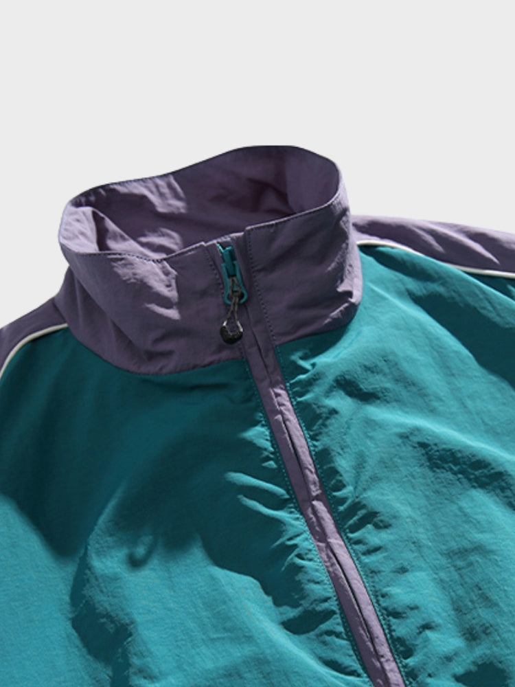 Giacca impermeabile vintage della squadra universitaria DCRB