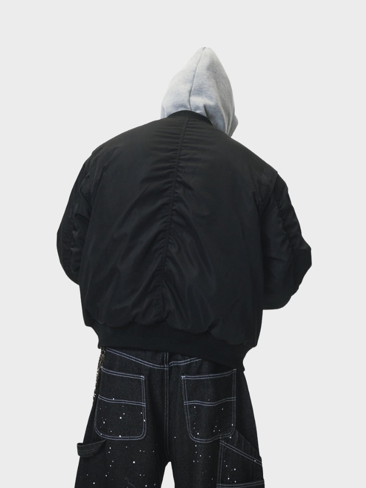 DCRB Reversable Black Baseball Jacket