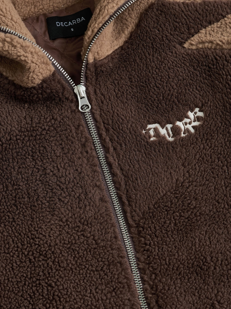 DCRB - Dark & Light Brown Sherpa Ninja Fleece