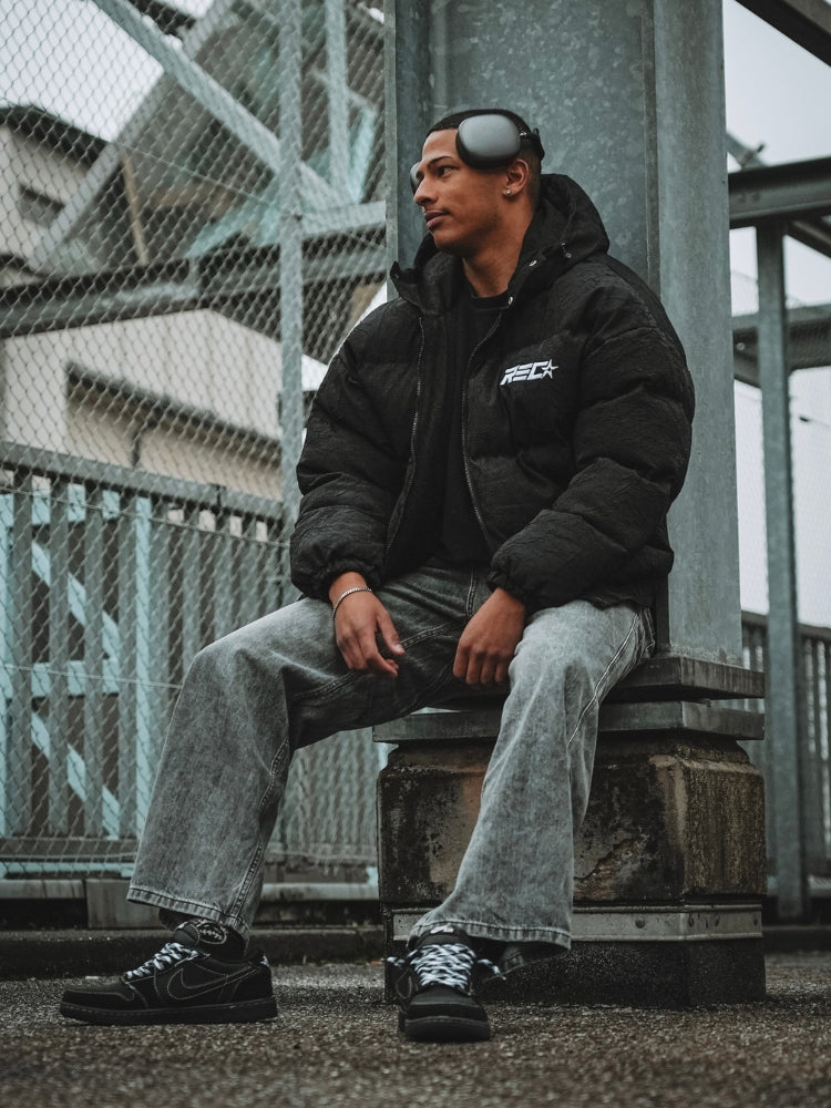 DCRB Baggy Denim Jeans - Black/Grey