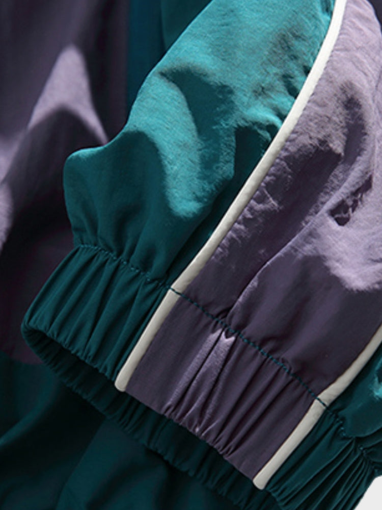 Giacca impermeabile vintage della squadra universitaria DCRB