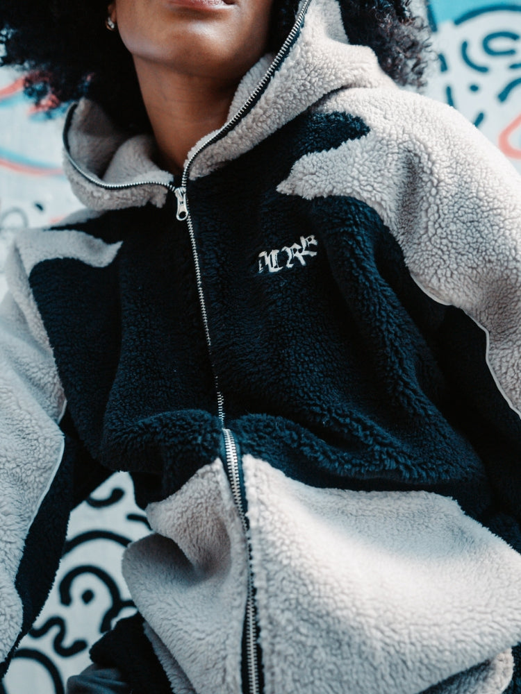 DCRB - Black & Grey Sherpa Ninja Fleece