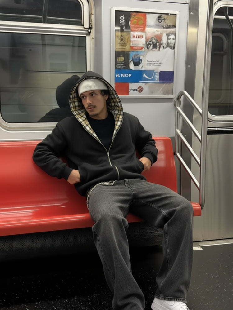 DCRB Inside Out Checkered Zipper