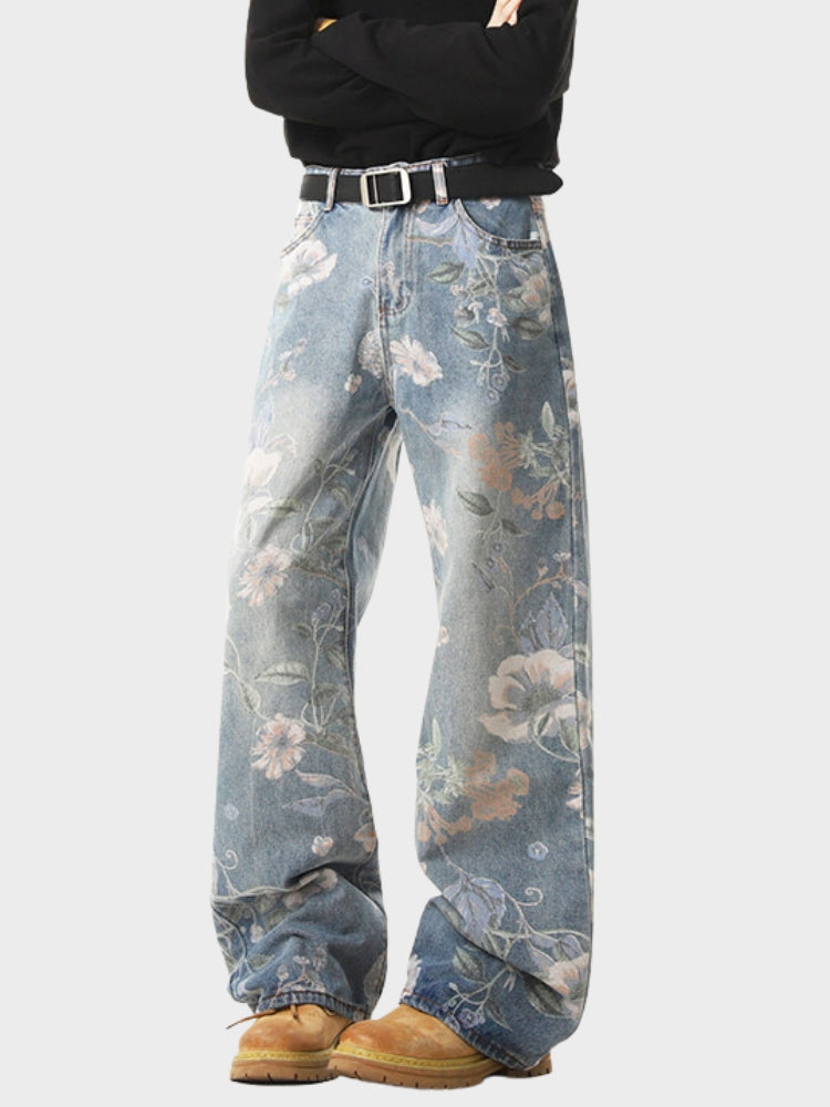DCRB Vintage Flower Denim Jeans
