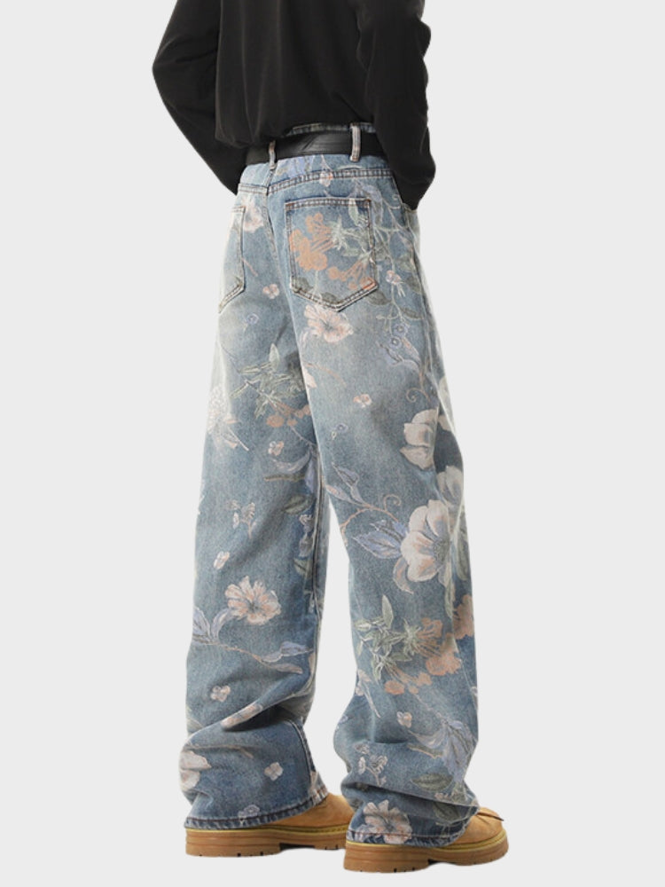 DCRB Vintage Flower Denim Jeans