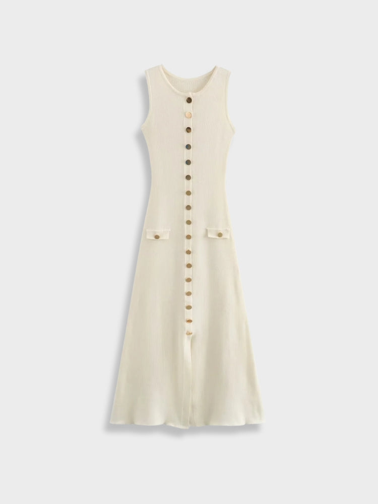DCRB Knitted Button Dress