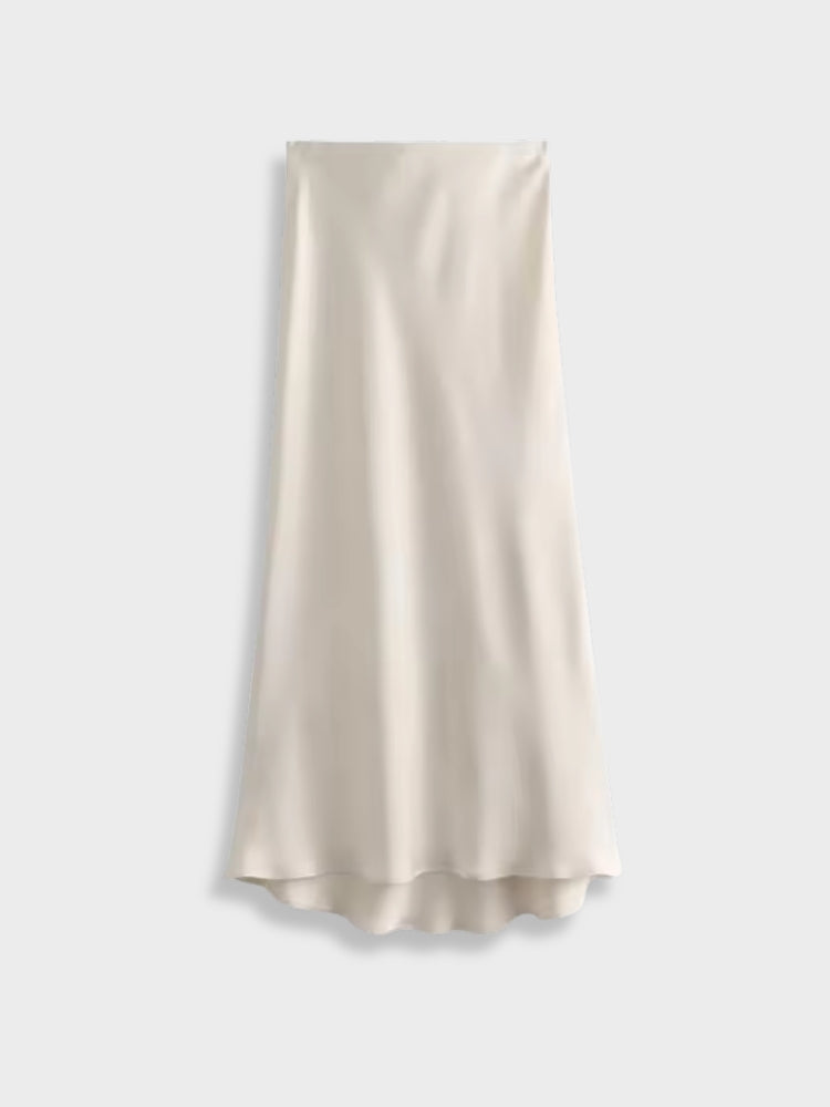 DCRB Satin High Waist Skirt