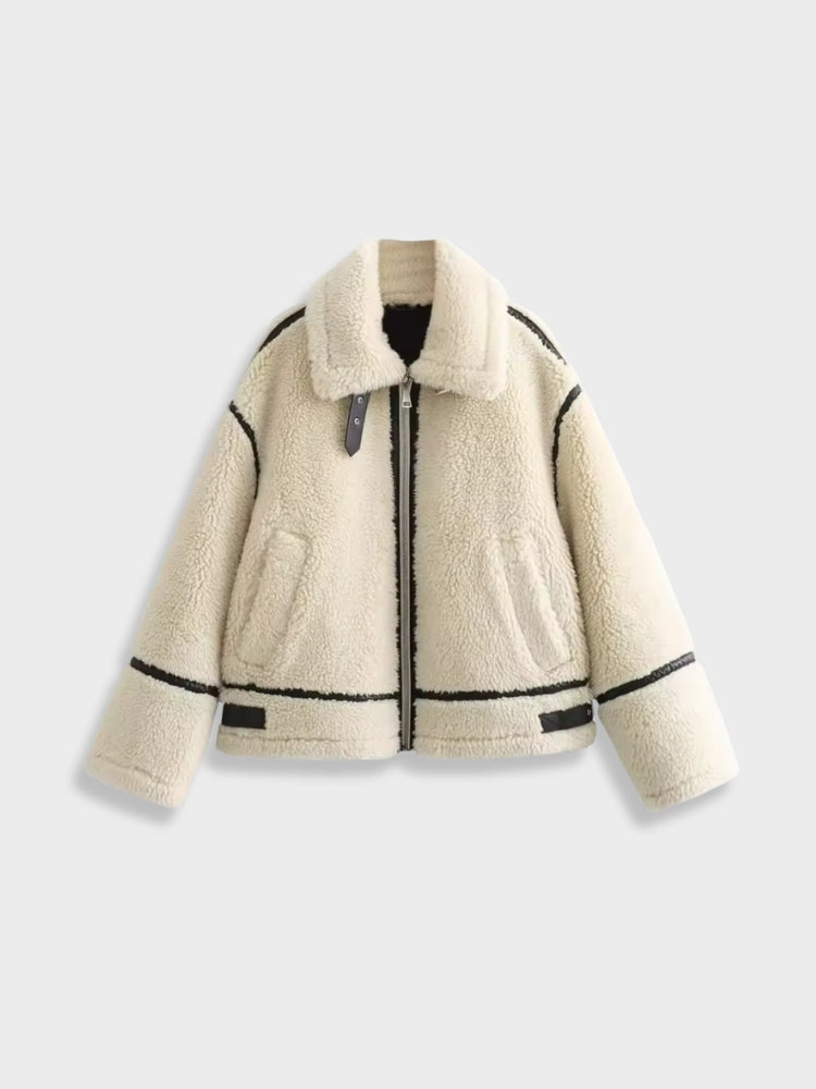 DCRB Furry American Style Women Coat