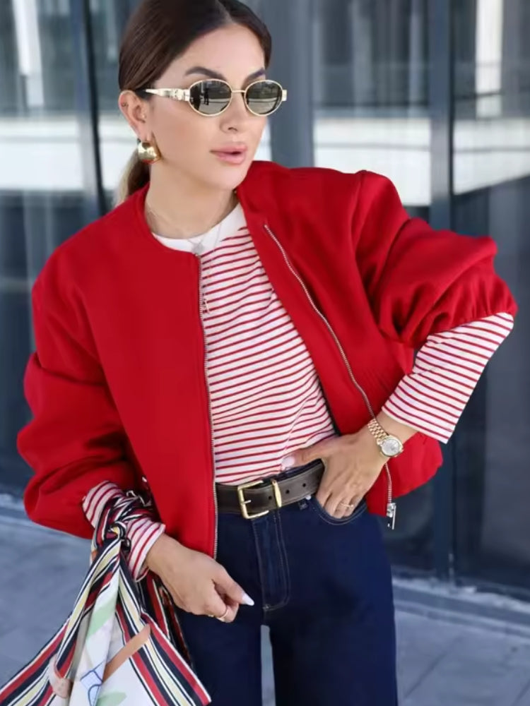 DCRB Women Spring Bomber Jacket
