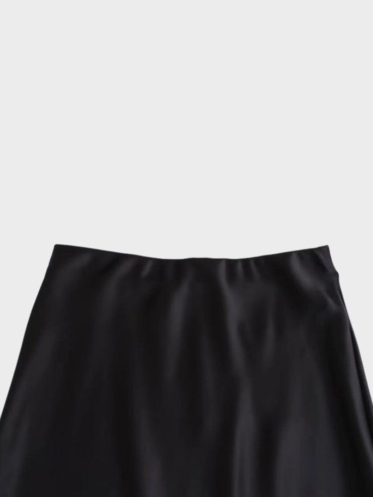 DCRB Satin High Waist Skirt