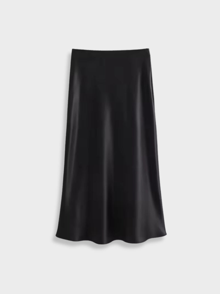 DCRB Satin High Waist Skirt