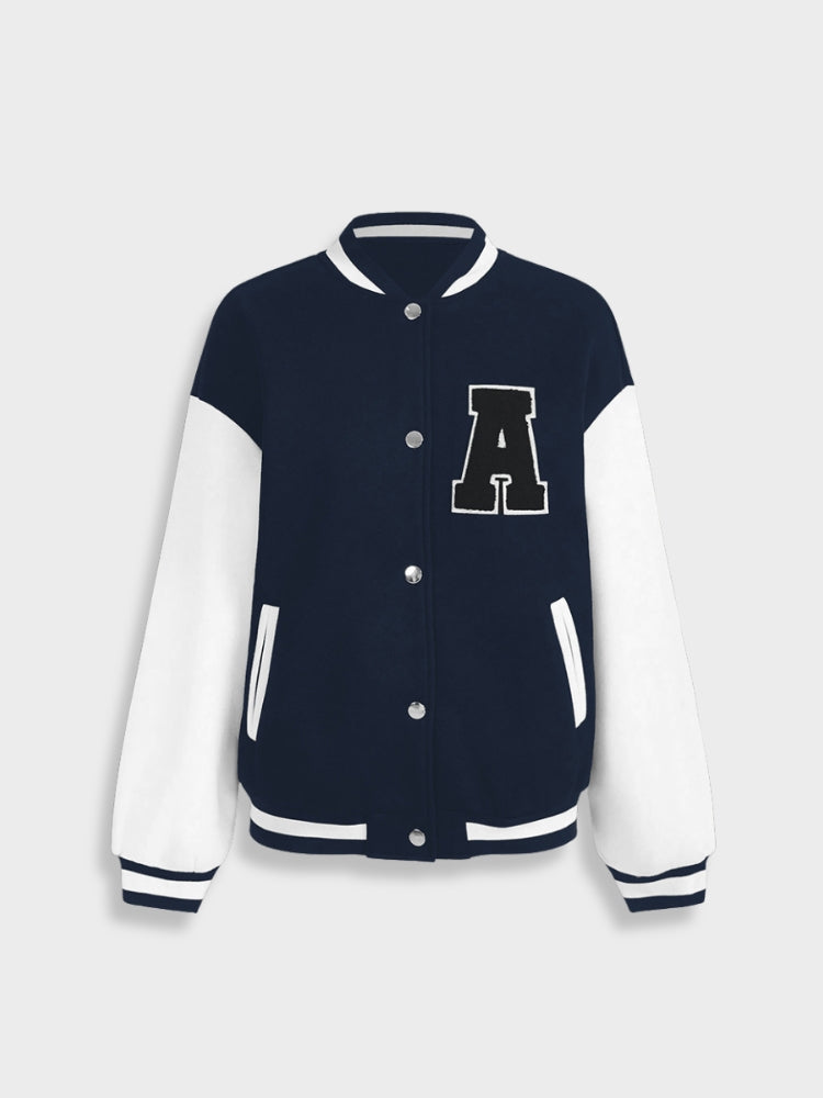 DCRB Retro Varsity Women Baseball Jacket