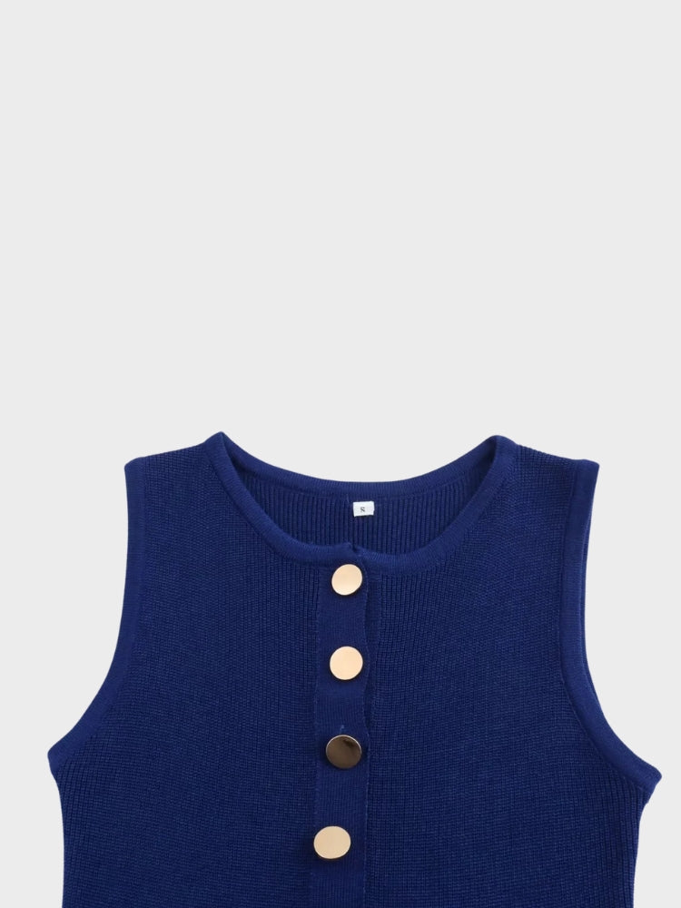 DCRB Knitted Button Dress